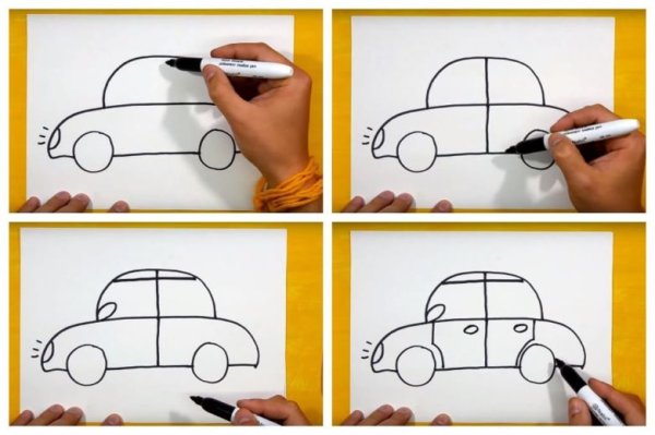 Раскраска руль автомобиля