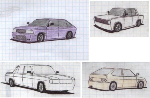 Рисунок машины легкий