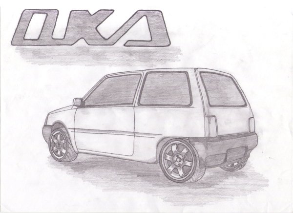 Чертёж ВАЗ Ока 2111