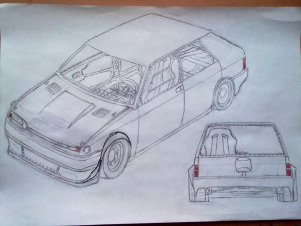 ВАЗ 2109 БПАН рисунок