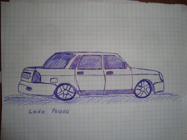 Рисунки по клеточкам машины