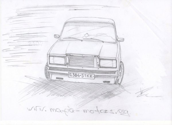 Рисунки Жигули ВАЗ 2107