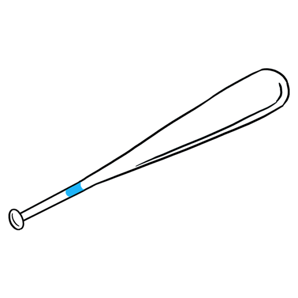 Бита бейсбольная нарисованная