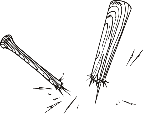 Бита нарисованная