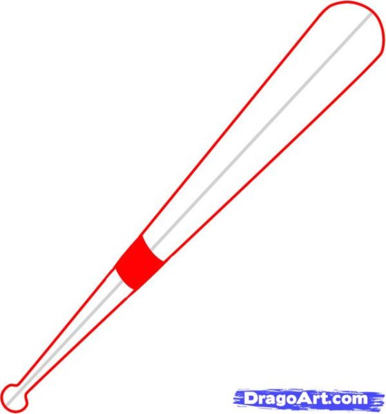 Бита рисунок карандашом