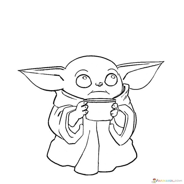 Мандалорец и малыш йода