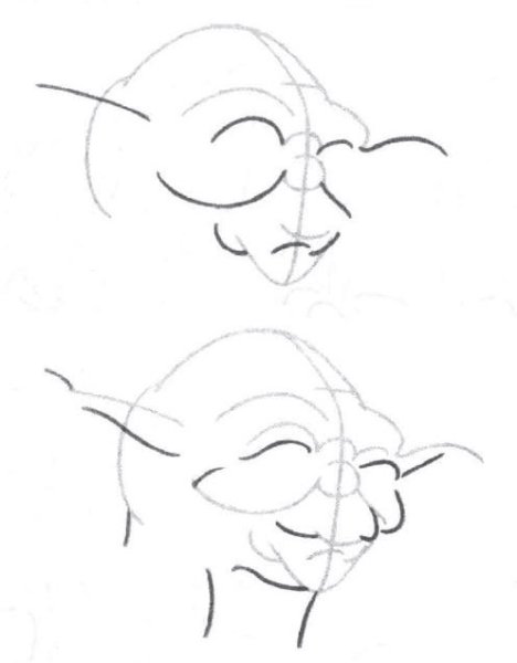 Йода нарисовать поэтапно