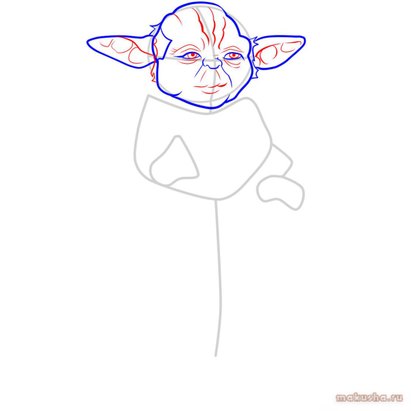 Йода рисунок легкий