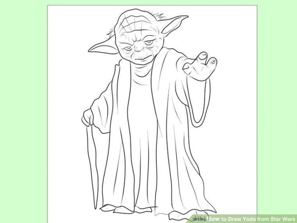 Йода рисунок простой