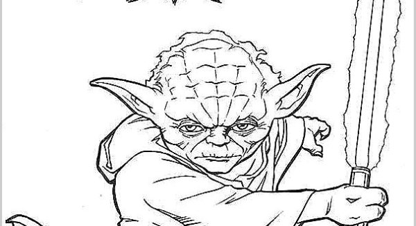 Йода раскраска