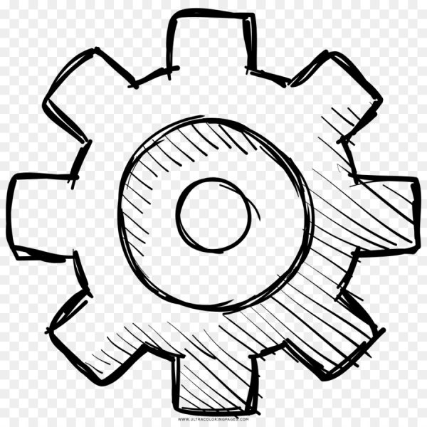 Шестеренки раскраска