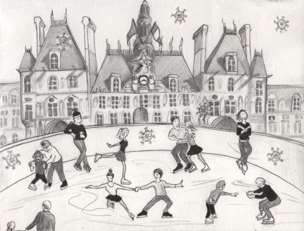 Каток зарисовка