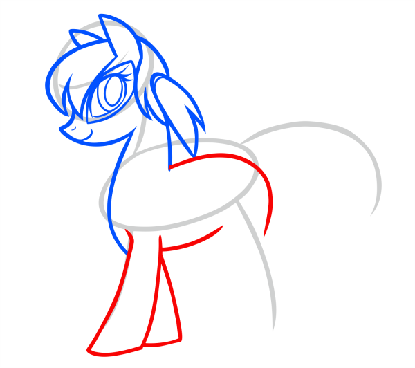 Рисование пони леди баг