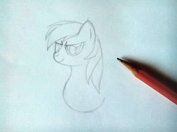 Глаза пони карандашом