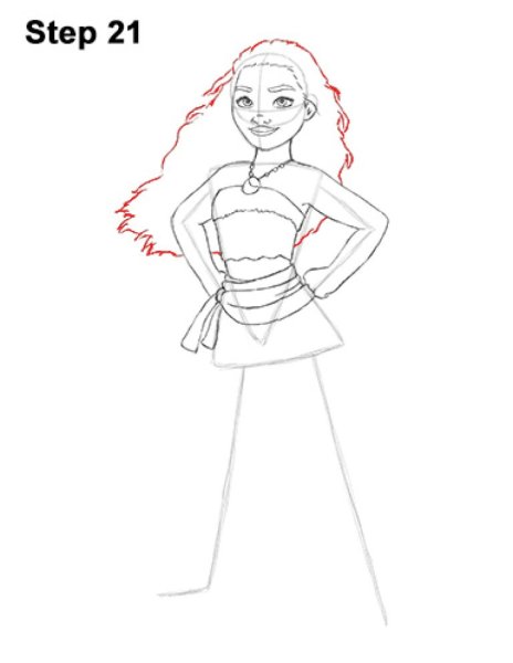 Моана нарисовать