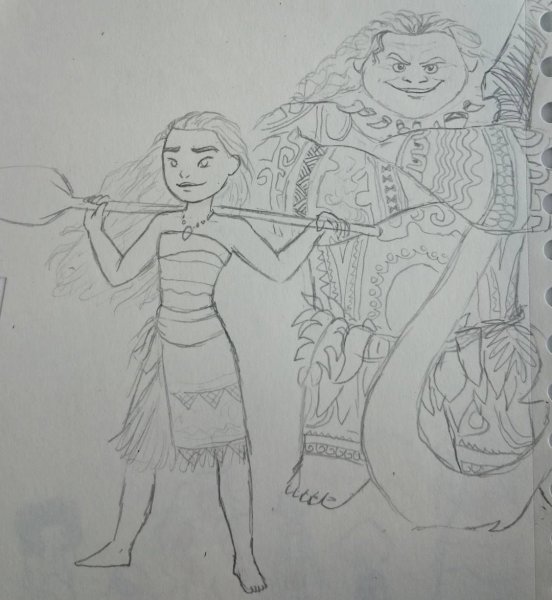 Моана Наброски