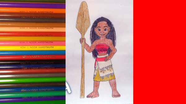 Моана нарисовать