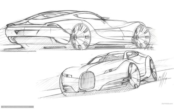 Эскиз автомобиля