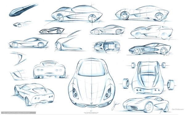 Скетч автомобиля