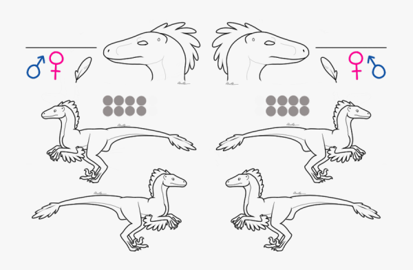 Раптор лайн динозавр