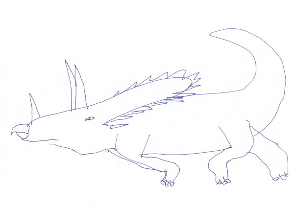 Трицератопс нарисовать поэтапно
