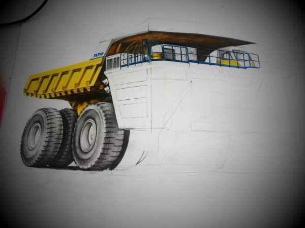 БЕЛАЗ-75710 самосвал раскраска