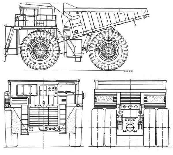 Самосвал БЕЛАЗ 7519