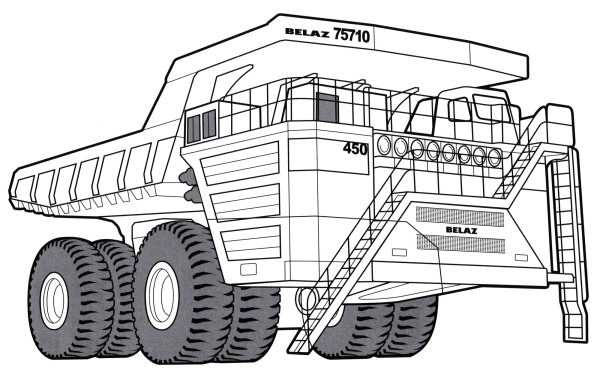 БЕЛАЗ-75710 самосвал