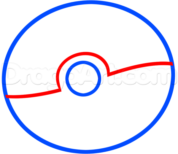 Покебол рисунок карандашом