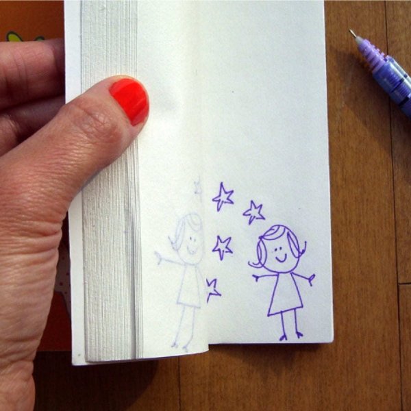 Мультфильм в блокноте