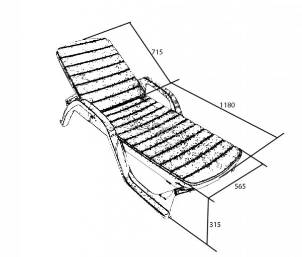 Скамейка в перспективе