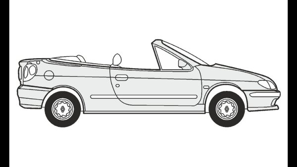 Кабриолет карандашом
