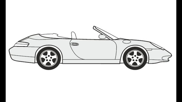 Кабриолет для срисовки