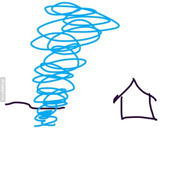 Торнадо рисунок легкий