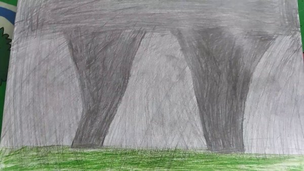 Торнадо рисунок карандашом поэтапно