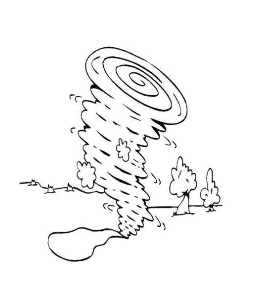 Рисунок стихийных погодных явлений