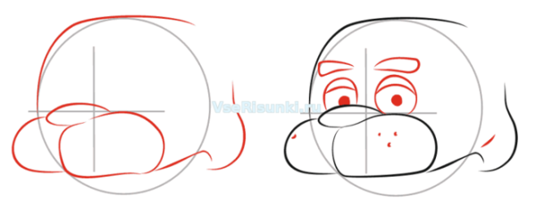 Рисунки карандашом лёгкие для начинающих мишка Фредди