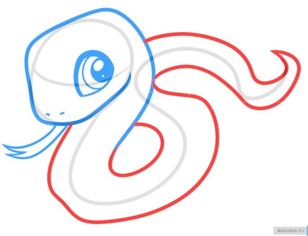 Спрутик нарисованный