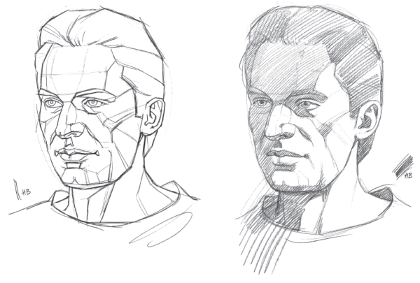 Прорисовка человеческого лица