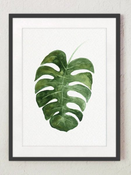 Tropical Leaf Prints, Banana, Monstera, Palm Leaf Prints, abstract Tropical leaves, Botanical Decor картины