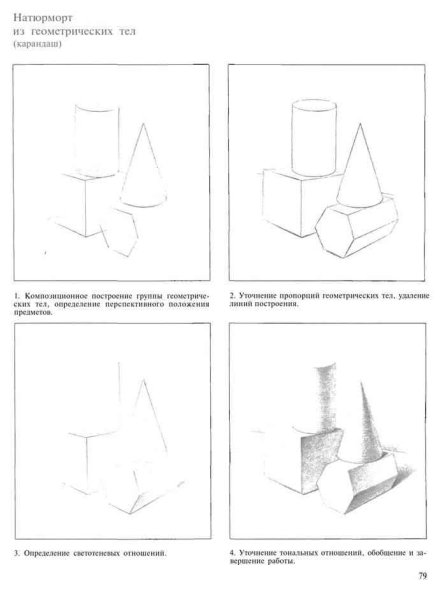Выполнение рисунка геометрического тела