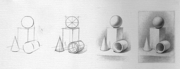 Натюрморт из геометрических предметов