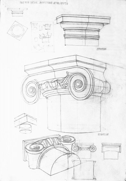 Дорическая Капитель в архитектуре