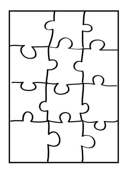 Пазл раскраска для детей