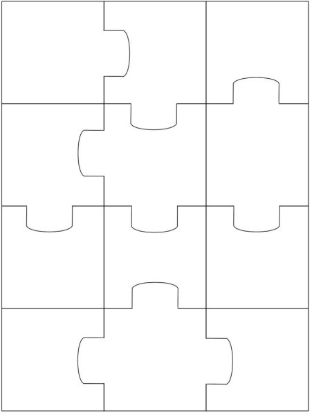 Разметка для пазла