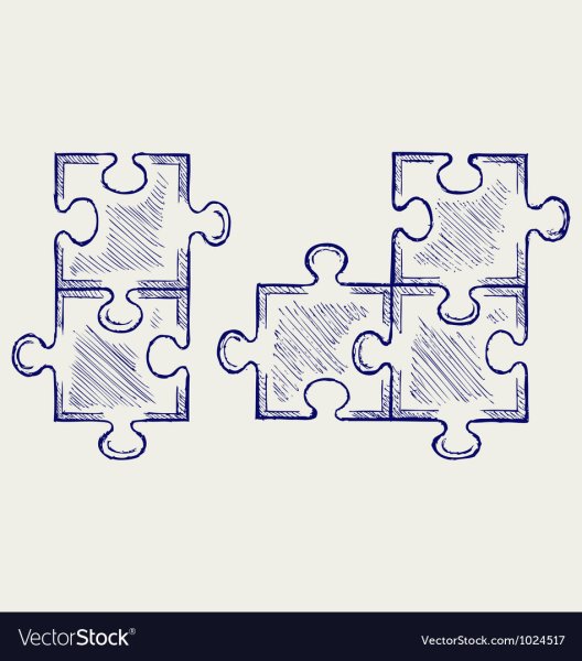 Эскиз куска пазла