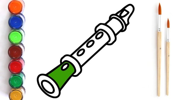 Дудка карандашом