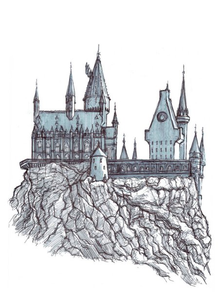 Иллюстрация Хогвартса