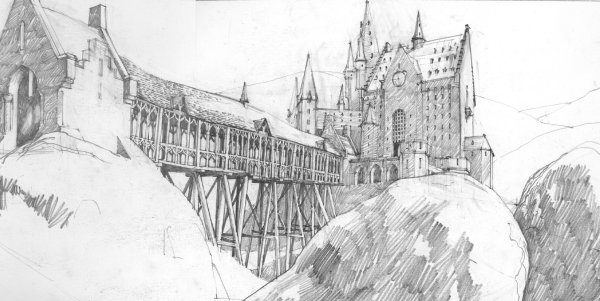 Эскиз Хогвартса