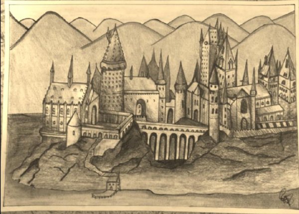Хогвартс рисовать